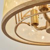 AGV LIGHTING CL022 K9 Crystal Semi Flush Mount Ceiling Light