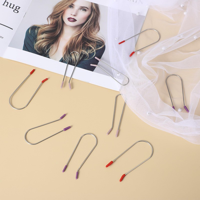 Nogeqi 24 Pcs Hot Roller Clips,Hot Curler Clips Replacement Kit