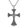 TwoAnts Jesus/Ankh/Sacred Heart of Jesus/Saint Christopher/Saint Joseph Cross Necklace, 925