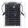 Small Solar Panel Flexible Kit 18V 15W for Battery Charging