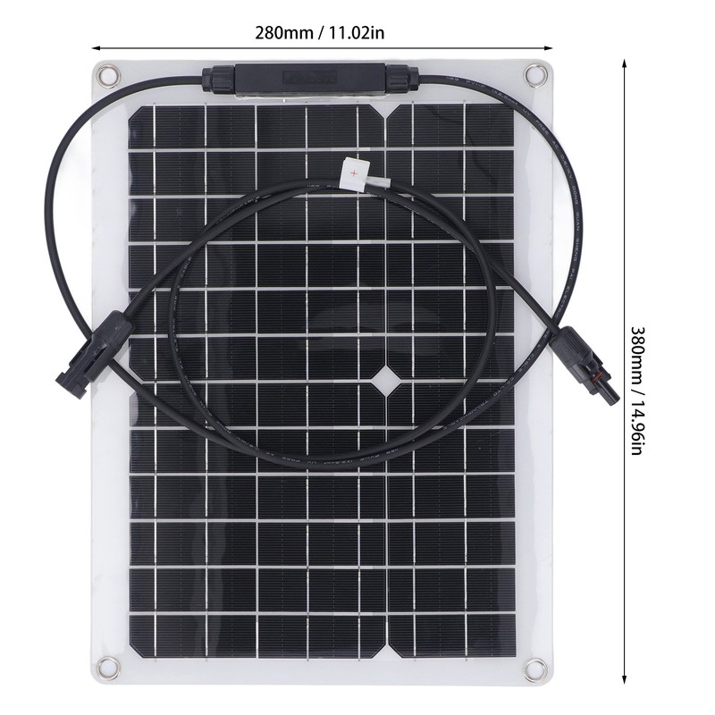Small Solar Panel Flexible Kit 18V 15W for Battery Charging