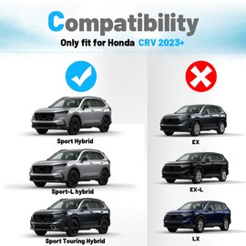 HEKOTE Roof Rack Cross Bars for Honda CRV CR-V Hybrid 2023 2024,Aluminum Cargo Carrier Luggage Rack Rails Rooftop Accessories
