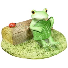 Daikai 73728 Copo Frog Playing Leaf Guitar, 2.4 x 2.2 x 1.4 inches (6.2 x 5.7 x 3.6 cm), Green
