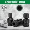 SK 3/8" Drive Universal Swivel Impact Socket Set, SAE Socket