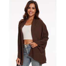 PIQIDIG UPF 50+ Women Travel Scarf Sun Protective Shawl Wrap Summer Swimsuit Beach Cover Up Cooling Blanket Brown