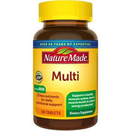 Nature Made Multi Complete Tablets - 130 ct, Pack of 2