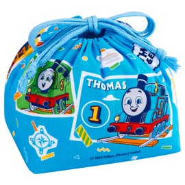 OSK Thomas the Tank Engine Drawstring Lunch Bag, Blue [KB-1]