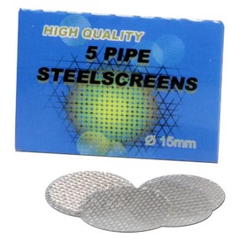 Black Leaf 100 Steel Pipe Screens 15 MM Diameter (20 x 5 x booklets) Einlegesiebe also TUNE Pipe