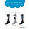 MeMoi Argyle - Calcetines de vestir para niño, Navy Mk