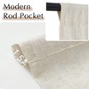 jinchan Tie Up Linen Kitchen Valance for Dining Room Window