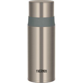 Thermos FFM-352 SG Water Bottle, Stainless Steel Bottle, Cup Type, 11.8 fl oz (350 ml), Stainless Steel, Green
