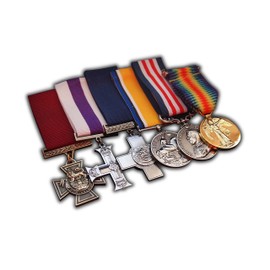 British Top Military Medal Group Set 6x Awards For I RAF I NAVY I RM I SBS I PARA I ARMY Repro - Victoria Cross Military Cross George Cross British war Medal Bravery in the Field & Victory medal