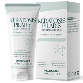 Morovan Keratosis Pilaris Treatment | KP Pro Lotion for Bumpy Chicken Skin | Dermatologist Developed | 12% AHA+PHA + Ceramides | Fragrance-Free