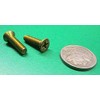 Brass Flat Head Phillips Machine Screws, FT, 10-24 Thread Size