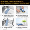KERYE Japanese Whetstone Sharpener Set - 400/1000 3000/8000 Grit Water