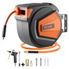 VEVOR Retractable Air Hose Reel, 3/8IN x 65FT Hybrid Air