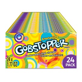 Wonka Everlasting Gobstopper, Candy, Jawbreaker Candy, 1.77 oz (24 ct)