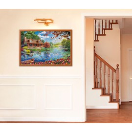 Angelo Bonito 1000 Piece Jigsaw Puzzle, Swan River of Shiny, 19.7 x 29.5 inches (50 x 75 cm)