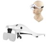 Headband Magnifier USB Charge Acrylic Optical Lenses Ergonomic LED Illuminated