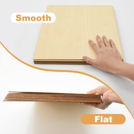 Plywood Board 3 mm, Plywood 30 x 20 cm Basswood, Lre Co. Wood Craft Engraving Materials, Plywood Board for Model Making, DIY Wood Crafts, Wooden Panels for Crafts, Plywood Panels (4)