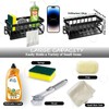 Fililogor Sink Caddy Kitchen Sink Organizer, Black Self-draining Sink Caddy