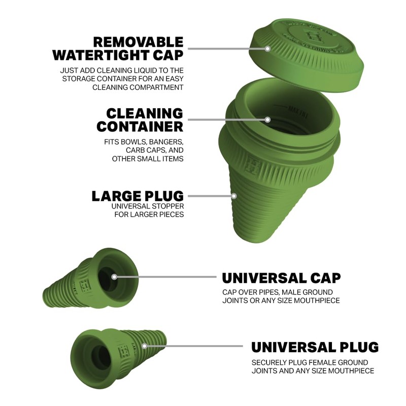 HEMPER Cleaning Plugs + Caps PRO – Silicone Stoppers &