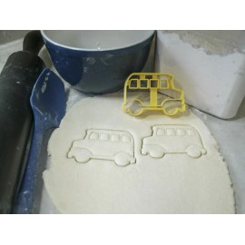 AJT SCHOOL YELLOW BUS SIDE VIEW STUDENT TRANSPORTATION COOKIE CUTTER USA PR837