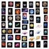 50Pcs Universe Starry Sky Planet Stickers for Gifts Laptop Phone