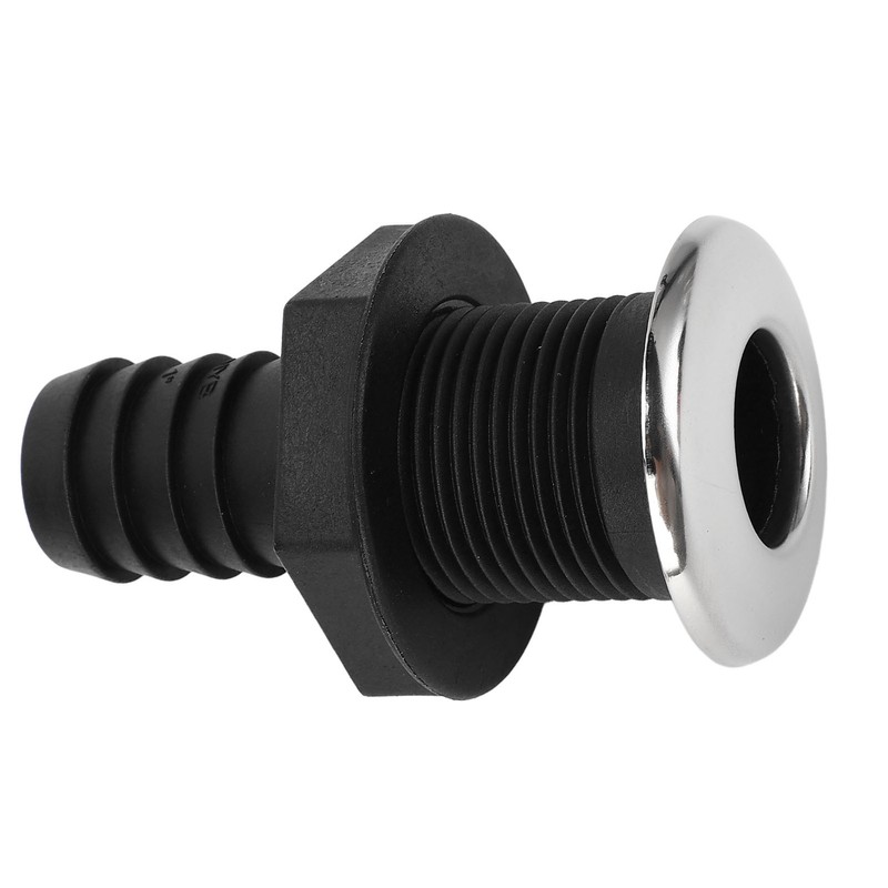 25mm Thru Hull Fitting Nylon Impact Resistance Leakproof Long Lasting