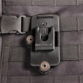 KILINO Molle Dock Adapter - Peter Jones Klickfast Retrofit Dock - Black, Nylon, Plastic - Utility Pouch