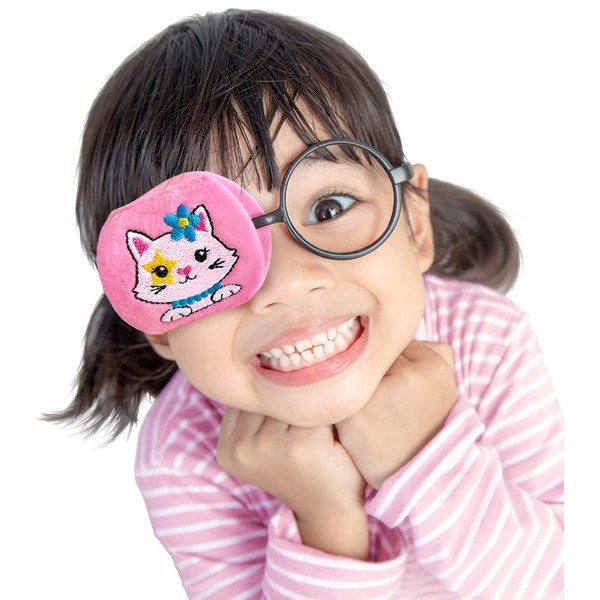 Eye Patch- My Kitty Eyeglass Eye Patch for Children by Patch Pals…… (Left Eye Coverage)