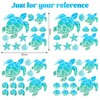 46 Pieces Sea Turtle Wall Decals Glowing Wall Decals Starfish