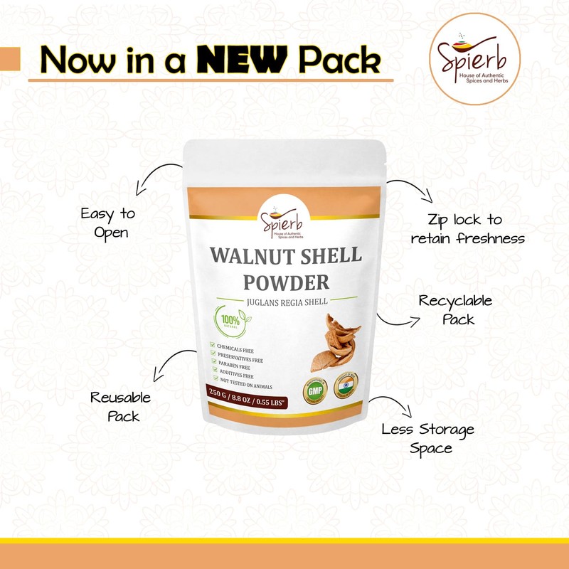 Spierb Walnut Shell Powder 250 gm – Make Your own