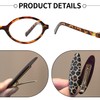 EOWVISN 1 Piece Of Leopard Print Glasses And 2 Pieces