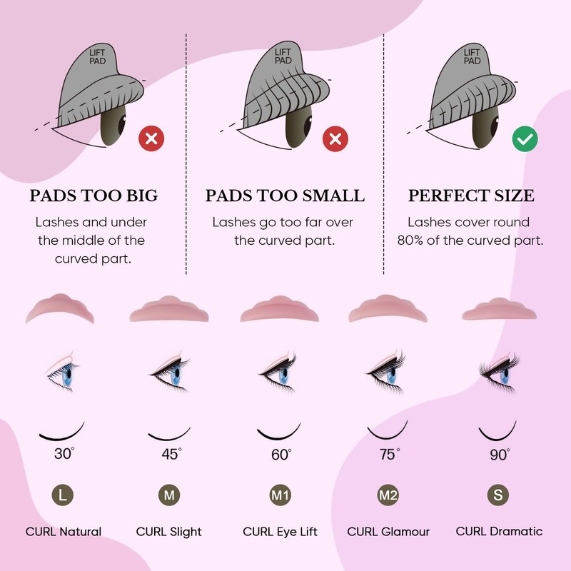 Lomansa Eyelash Lifting Set, Brow Lamination Kit, 2 in 1