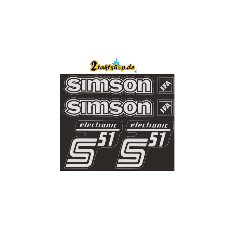 Transparent Simson S51 Electronic Sticker IFA Premium