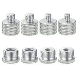 Nivithi Microphone Stand Adapter, Camera Screw Conversion, 1/4 inch Male to 5/8 inch Female and 3/8 inch Male to 5/8 inch Female Microphone Conversion Screw, Tripod Screw, Coupling Screw, Fixed Screw