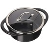CorVex Stock Pot with Lid, Large, Black