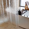 NTBAY EVA Clear Shower Curtain with Water Cube, Water-Repellent Liner