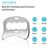 2-in-1 Stainless Steel Gua Sha Muscle Scraper Tool, Myofascial Scraping
