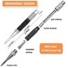 WHLLING 2-Piece Automatic Center Punch, 6 Inch Hardened Steel Spring