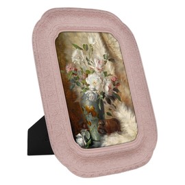 SIMON'S SHOP 5x7 Photo Frames in Pink Antique Ornate Picture Frames for Shelf Table Display Hangs Horizontally or Vertically