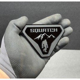UsaStandard 2x Car Fender Sasquatch Big Foot Emblem Badge M-Black on Black Ford Bronco SUV