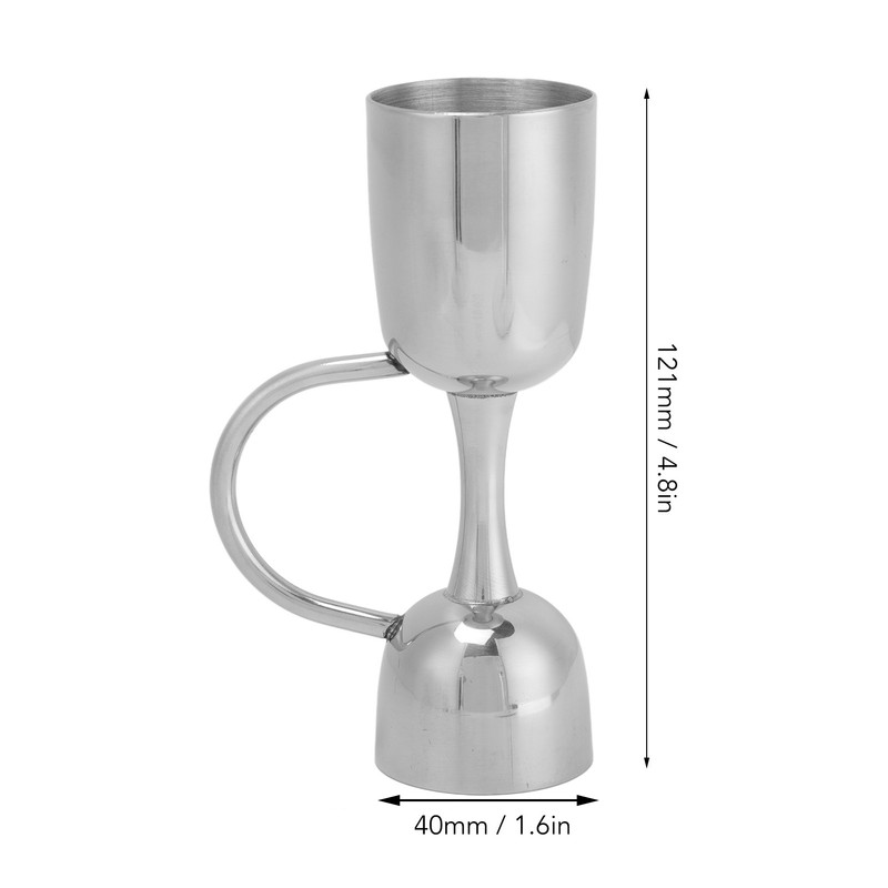 Stainless Steel Bar Measures Jigger Wine Cocktail Shaker Jigger Dual