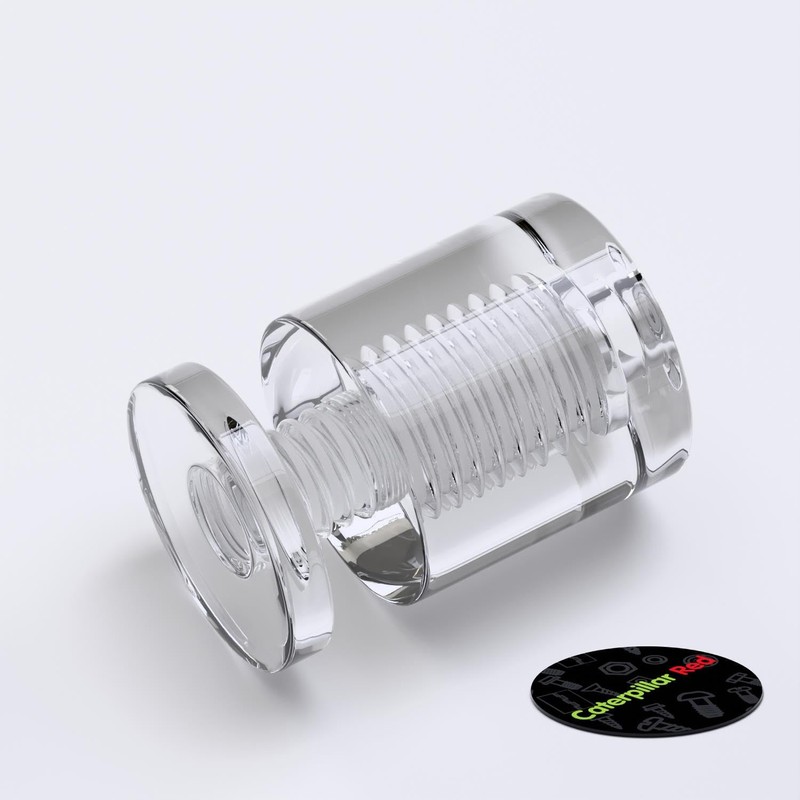 4 x Clear Standoffs, Glass Like, Acrylic, transparent spacers, plastic,