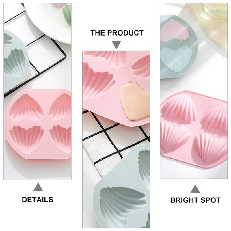 2 Pcs Nonstick Cupcake Baking Pan with 4 Cavity Design,