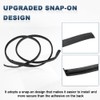 QCESEV Roof Drip Molding Strips Weatherstrip Compatible with Toyota Prius