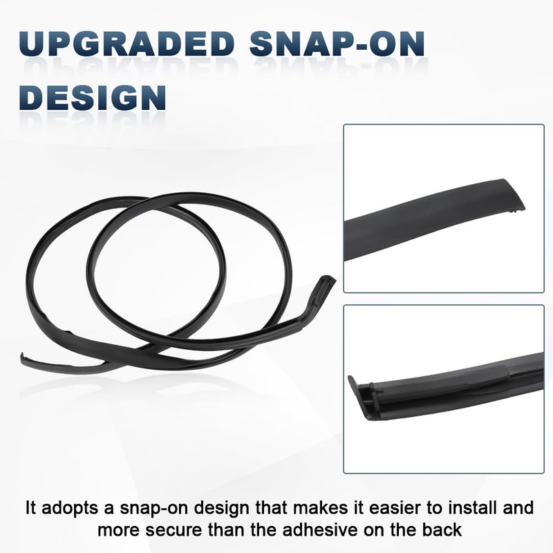 QCESEV Roof Drip Molding Strips Weatherstrip Compatible with Toyota Prius