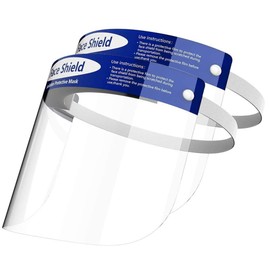 Full Face Shield Mask Clear Protective Film Flip Up Safety Cover (1pc)