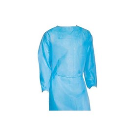 Disposable Isolation Gown Level 2 Qty: 50 per Case (Blue) One Size